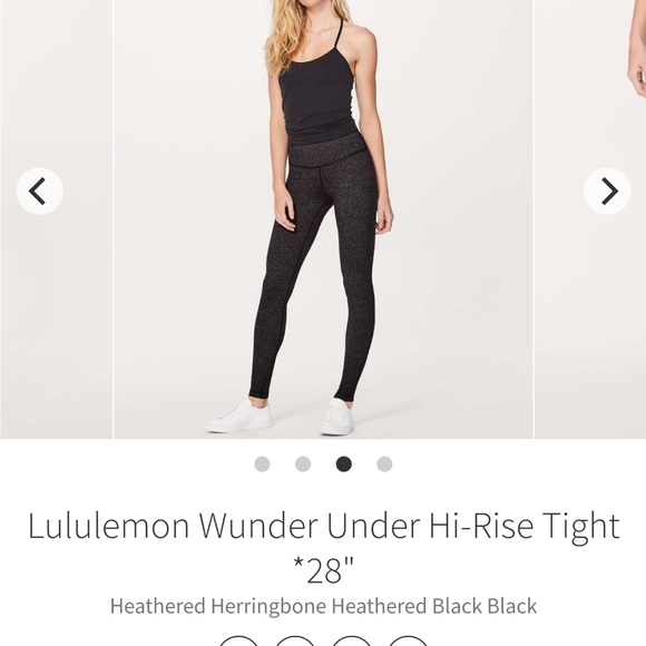 lululemon athletica Pants - Lululemon Wunder Under tights size 10 in EUC